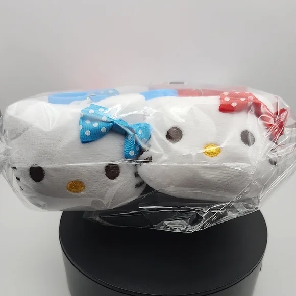 Hello Kitty  PlushPink , Blue. Red, And Purple Bag Charms . 12 Pieces - Picture 2 of 8